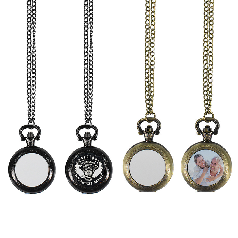 Jewelry With Watches - Maßgefertigte Vintage Metall-Taschenuhr Anhänger-Halskette Klassische Uhren-Halskette