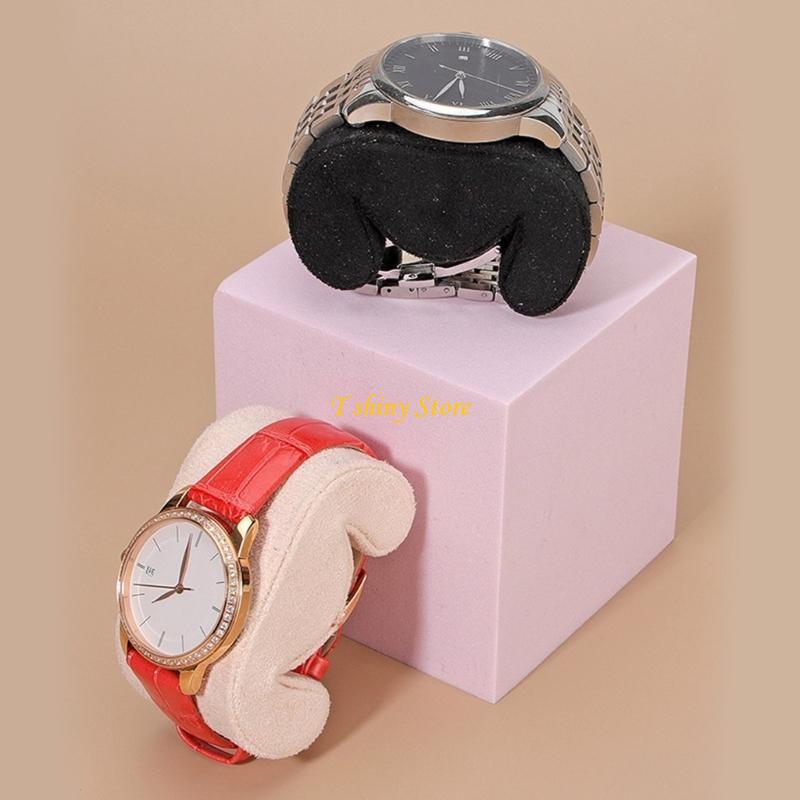 Watches Jewelry Holder - N58F Elegantes Hirschhautkissen für Schmuck zeigt