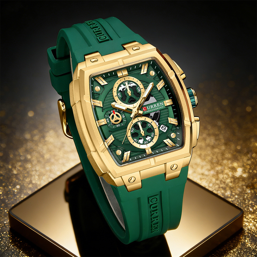 Jewelry Style Watches - CURREN Luxus-Vintage-Uhr für Herren, Sport-Chronograph, Quarz-Armbanduhr