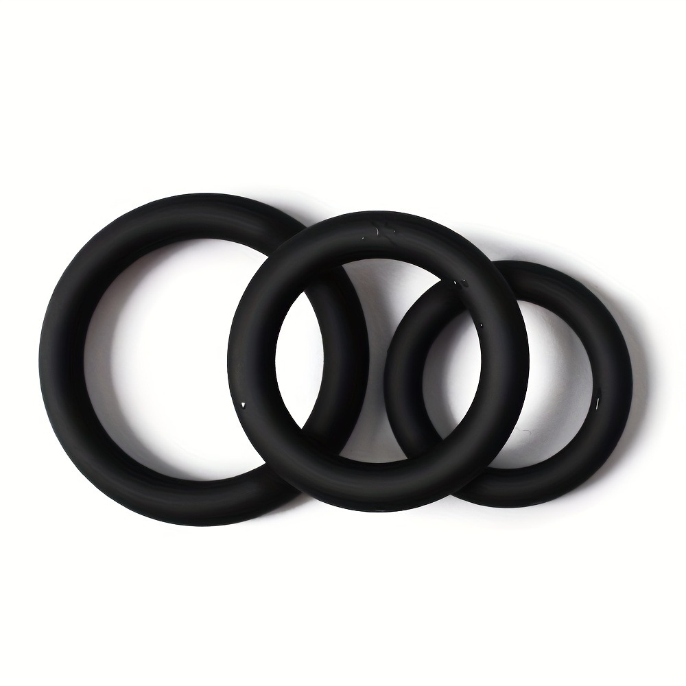 Couple Ring Set - 3er-Set Silikon-Penisringe, verzögern die Ejakulation, im