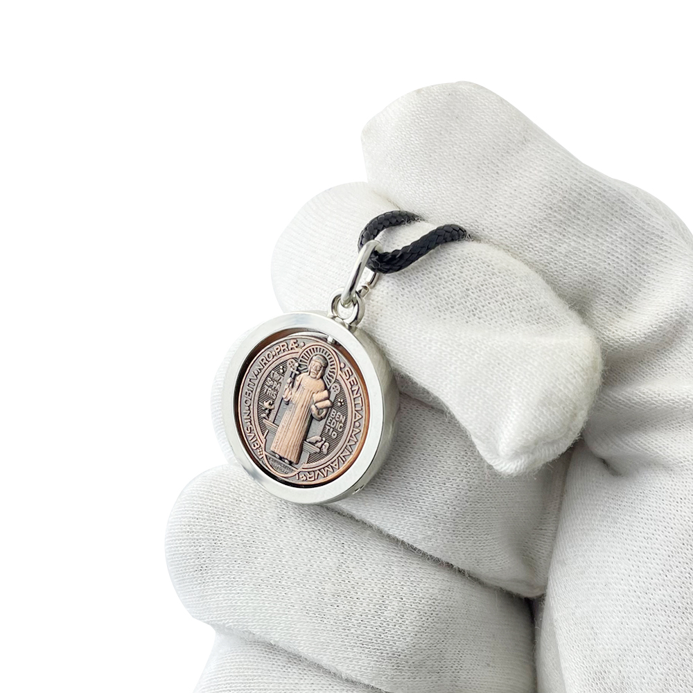 Jewelry & Watches Ltd - Neue St. Benedikt Medaillen-Halskette Katholisches Schutzkreuz-Anhänger