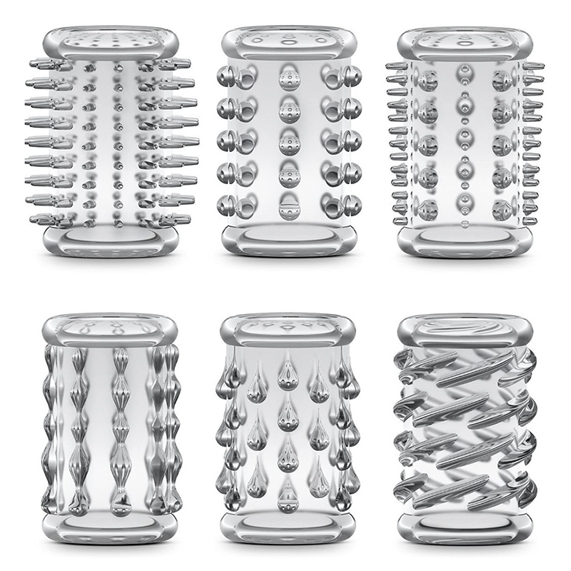 Couple Ring Set - 6-teiliges Set aus strapazierfähigen Silikon-Penisringen zur