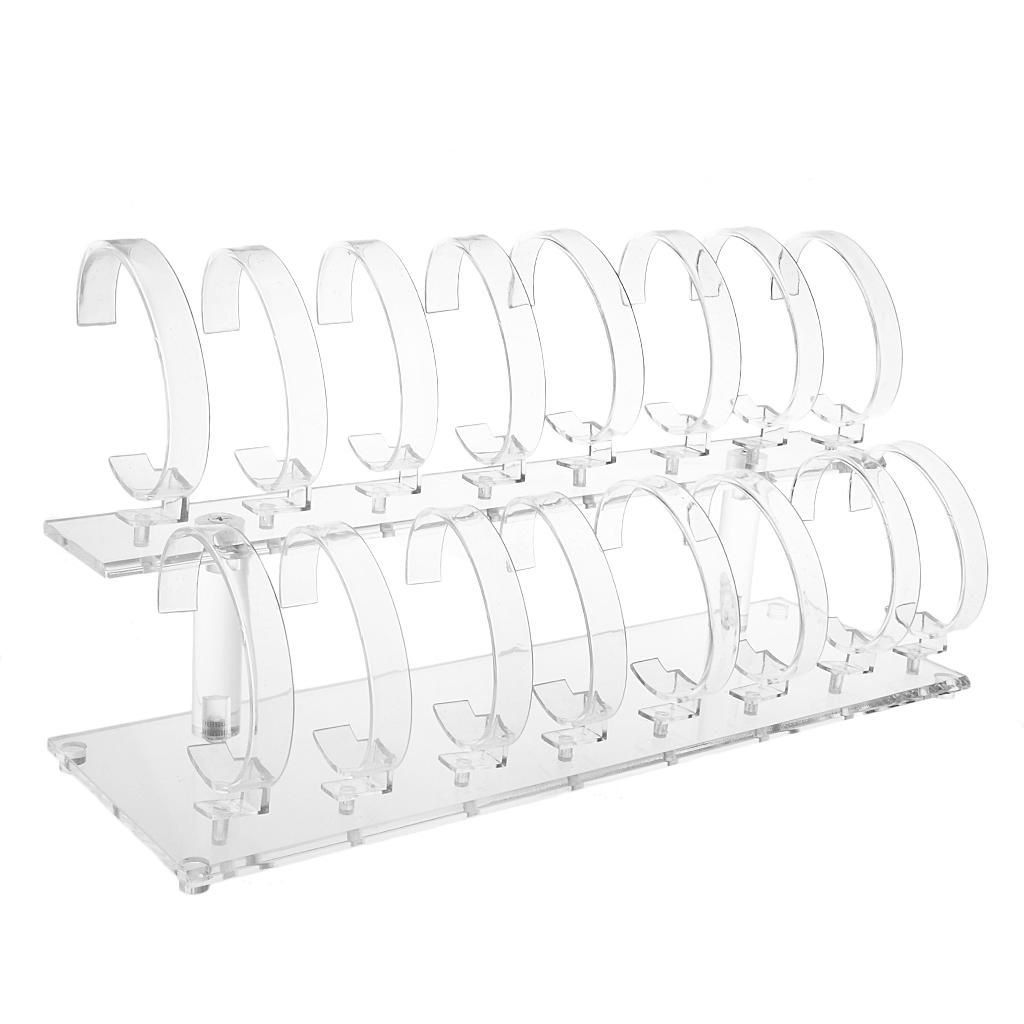 Watches Jewelry Holder - Acryl-Schmuckhalter Präsentationsständer Zweistufiges Abnehmbares Design für