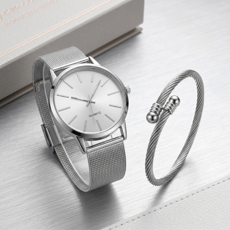 Best Jewelry Watches For Women - Neues Stilvolles Damen-Uhrenset Einfache Luxus-Legierung Quarz-Armbanduhr