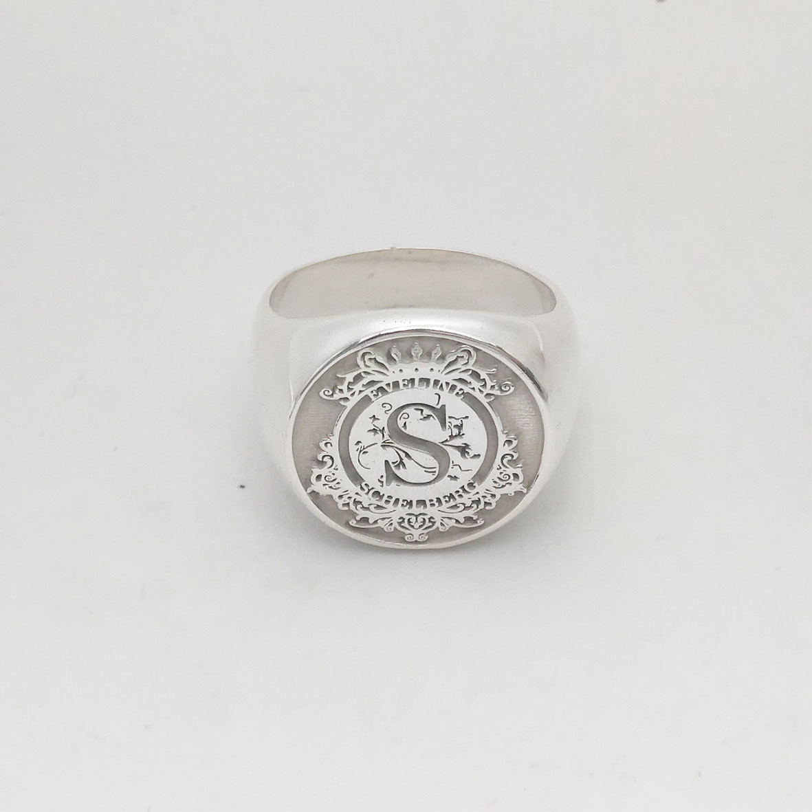 Benutzerdefinierte gravierte 1 – Mens Signet Ring Bewertung und Preis