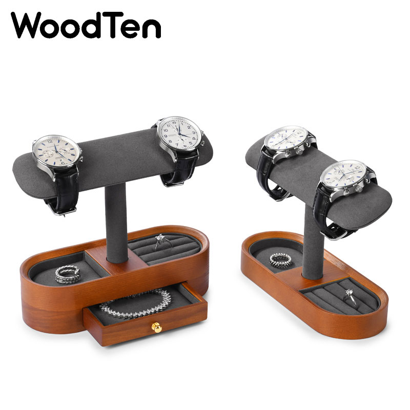 WoodTen Uhrenständer mit Schub – Watches Jewelry Holder Bewertung und Preis