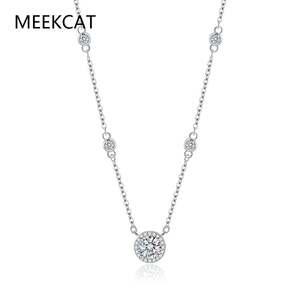 1/2/3 Karat Moissanit-Halskett – Crystal Choker Necklace Bewertung und Preis