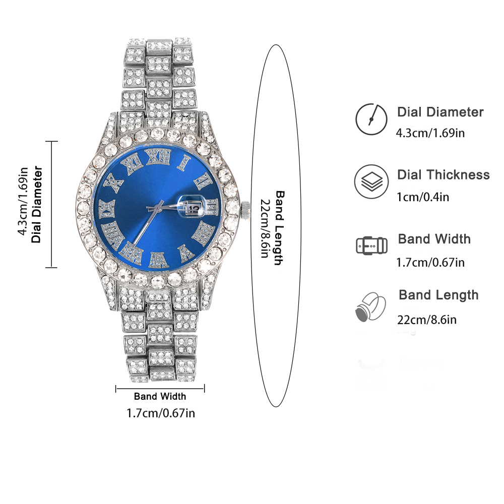 3-teiliges Hip-Hop-Uhr-Schmuck – Jewelry Style Watches Bewertung und Preis