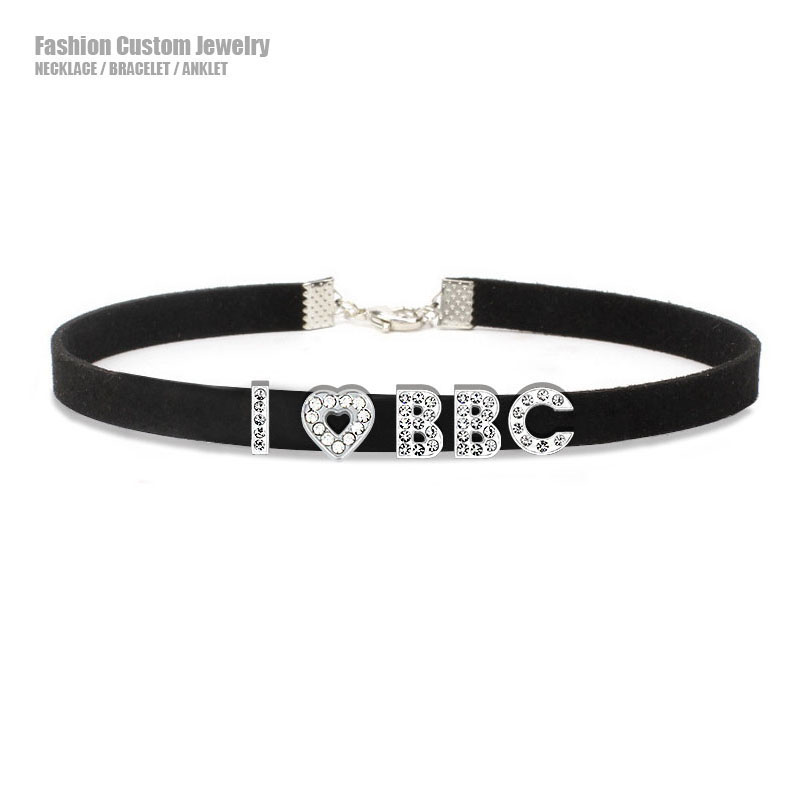 Goth Sexy Strass Buchstaben Ic – Crystal Choker Necklace Bewertung und Preis