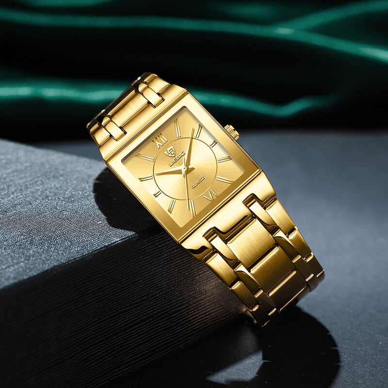 LiEBIG Luxus Goldene Quarz Arm – Jewelry Style Watches Bewertung und Preis