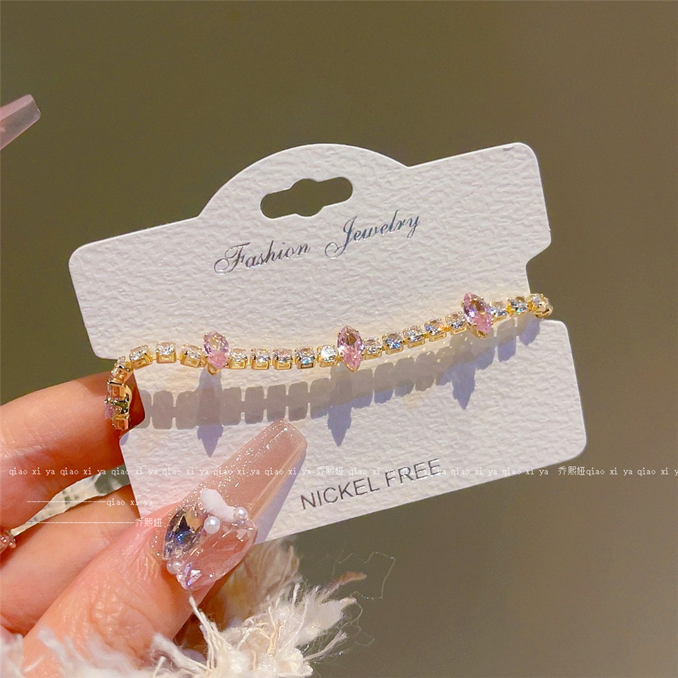 Rosa Volldiamant-Zirkon-Armbän – Best Jewelry Watches For Women Bewertung und Preis