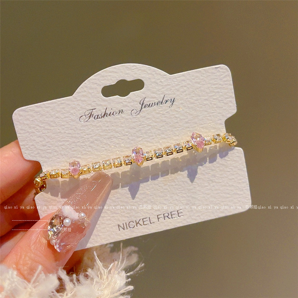 Rosa Volldiamant-Zirkon-Armbän – Best Jewelry Watches For Women Bewertung und Preis