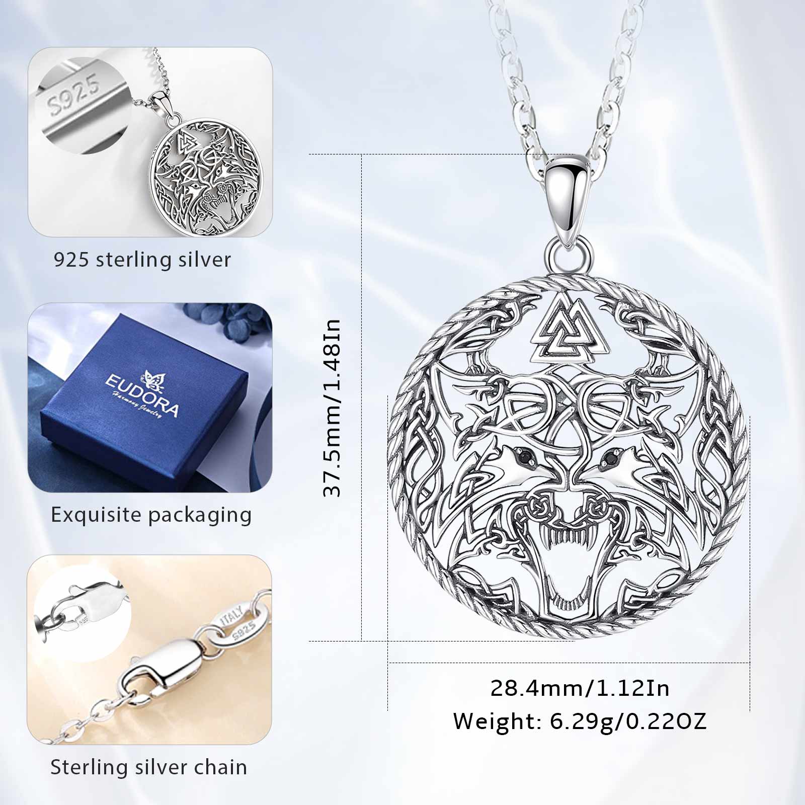 Eudora Wikinger-Wolf-Halskette – Wolf Jewelry & Watches Tampa Bewertung und Preis