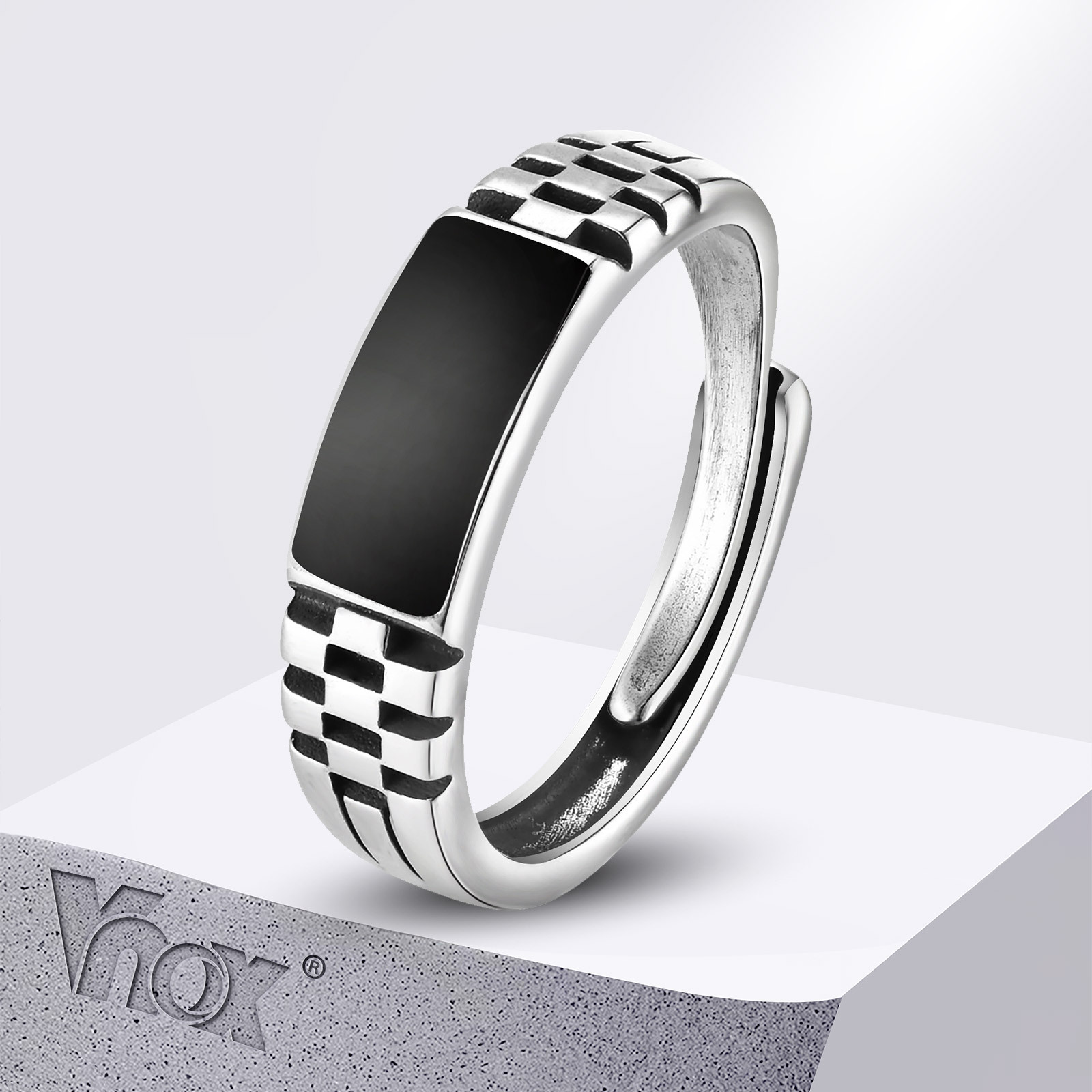 Vnox Offene Herrenringe, schwa – Mens Signet Ring Bewertung und Preis