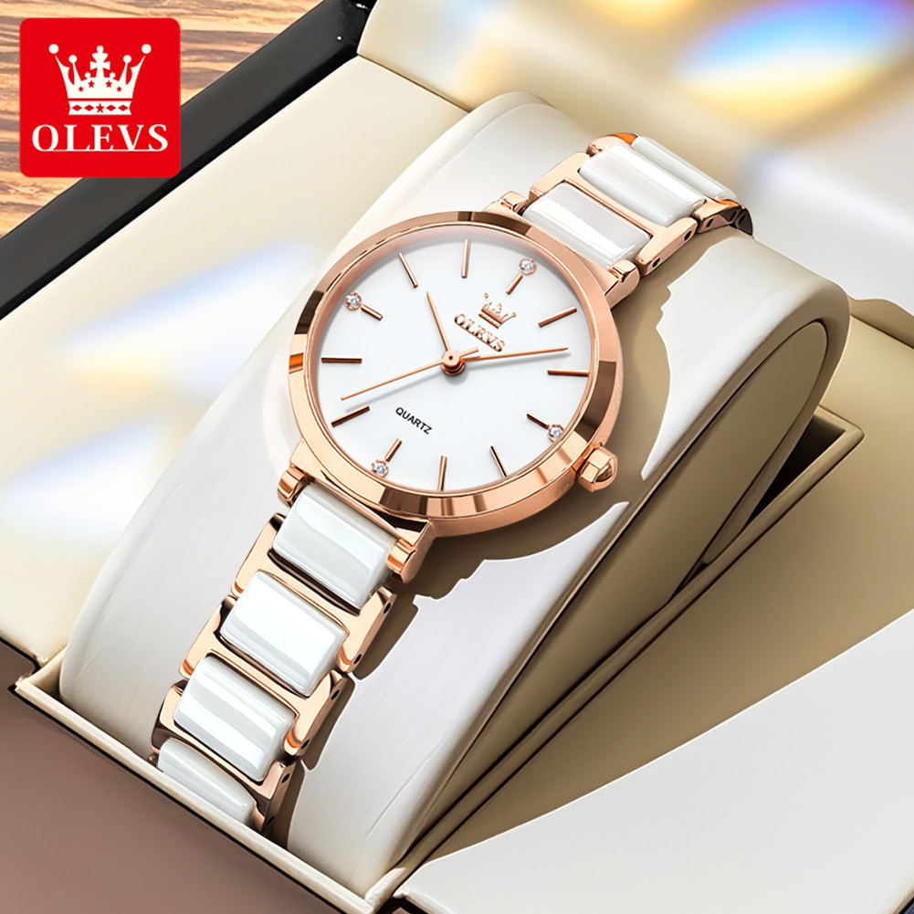 OLEVS Damenuhr 5877, luxuriöse – Jewelry With Watches Bewertung und Preis