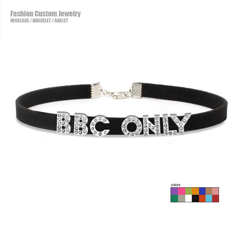 Strass Buchstabe BBC NUR Halsk – Crystal Choker Necklace Bewertung und Preis