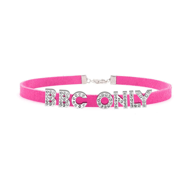 Strass Buchstabe BBC NUR Halsk – Crystal Choker Necklace Bewertung und Preis