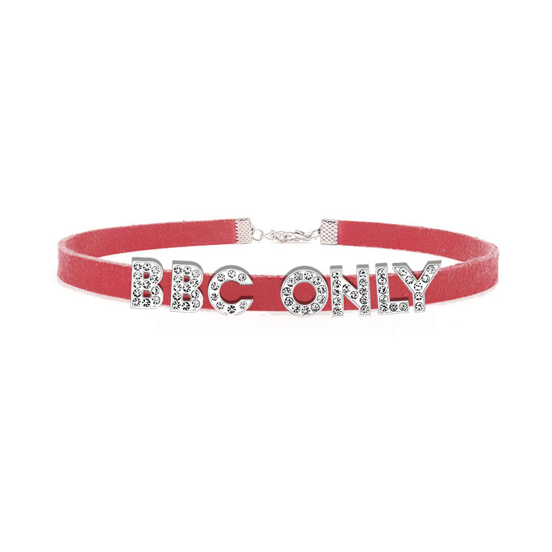 Strass Buchstabe BBC NUR Halsk – Crystal Choker Necklace Bewertung und Preis