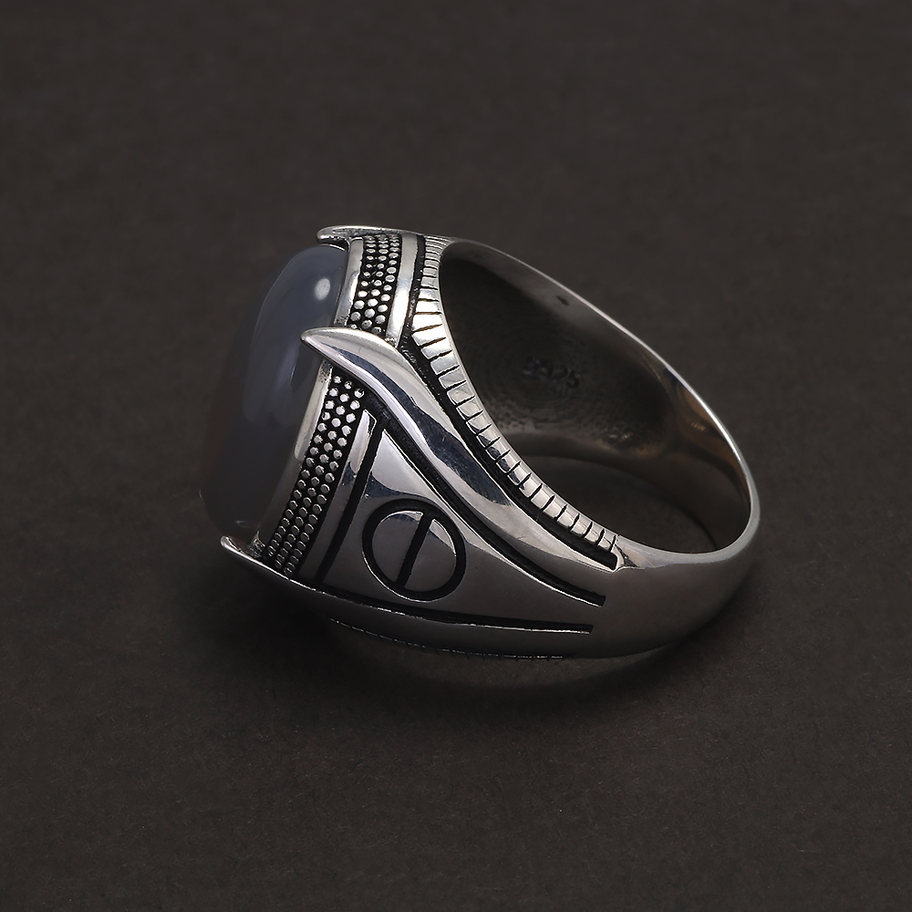 S925 Sterling Silber Achat Sie – Mens Signet Ring Bewertung und Preis