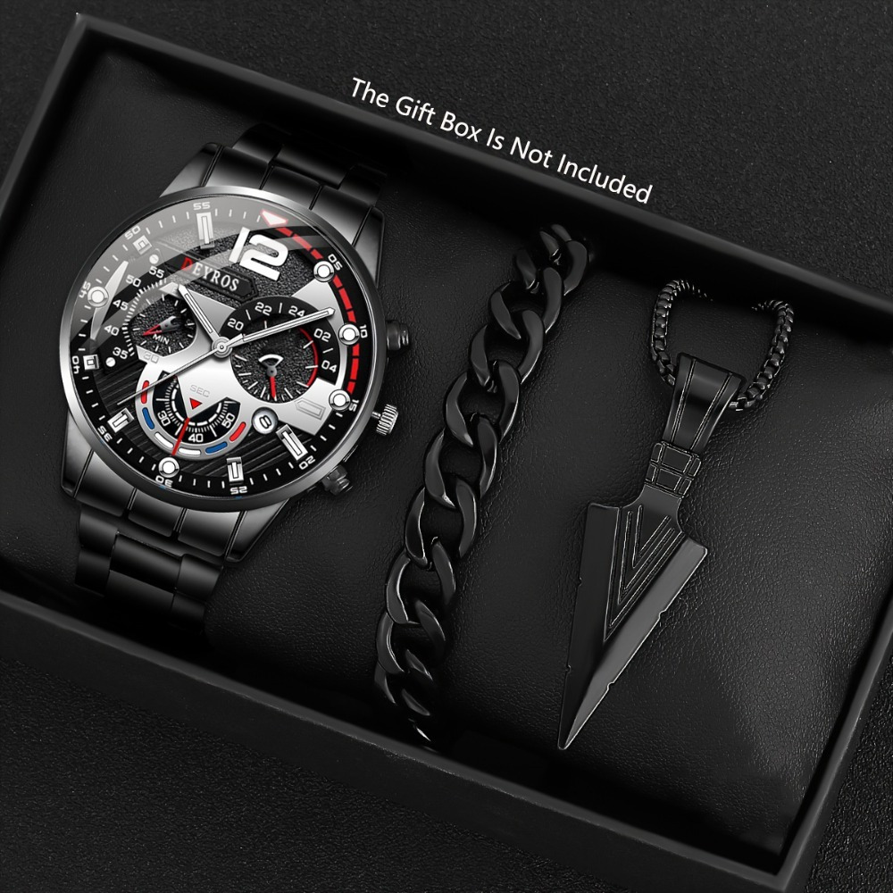 3 teile/satz Mode herren Uhr S – Best Jewelry Watches Bewertung und Preis