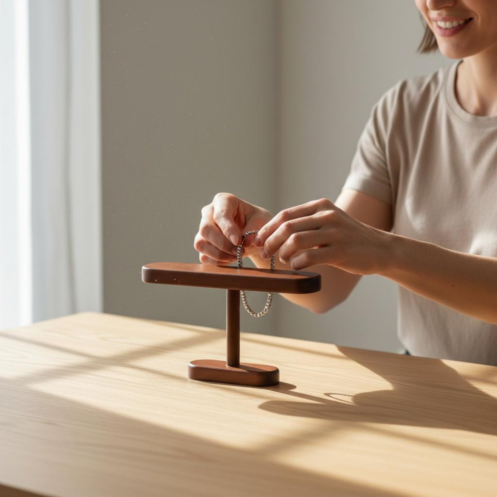 Holz-Uhrenständer Multifunktio – Watches Jewelry Holder Bewertung und Preis