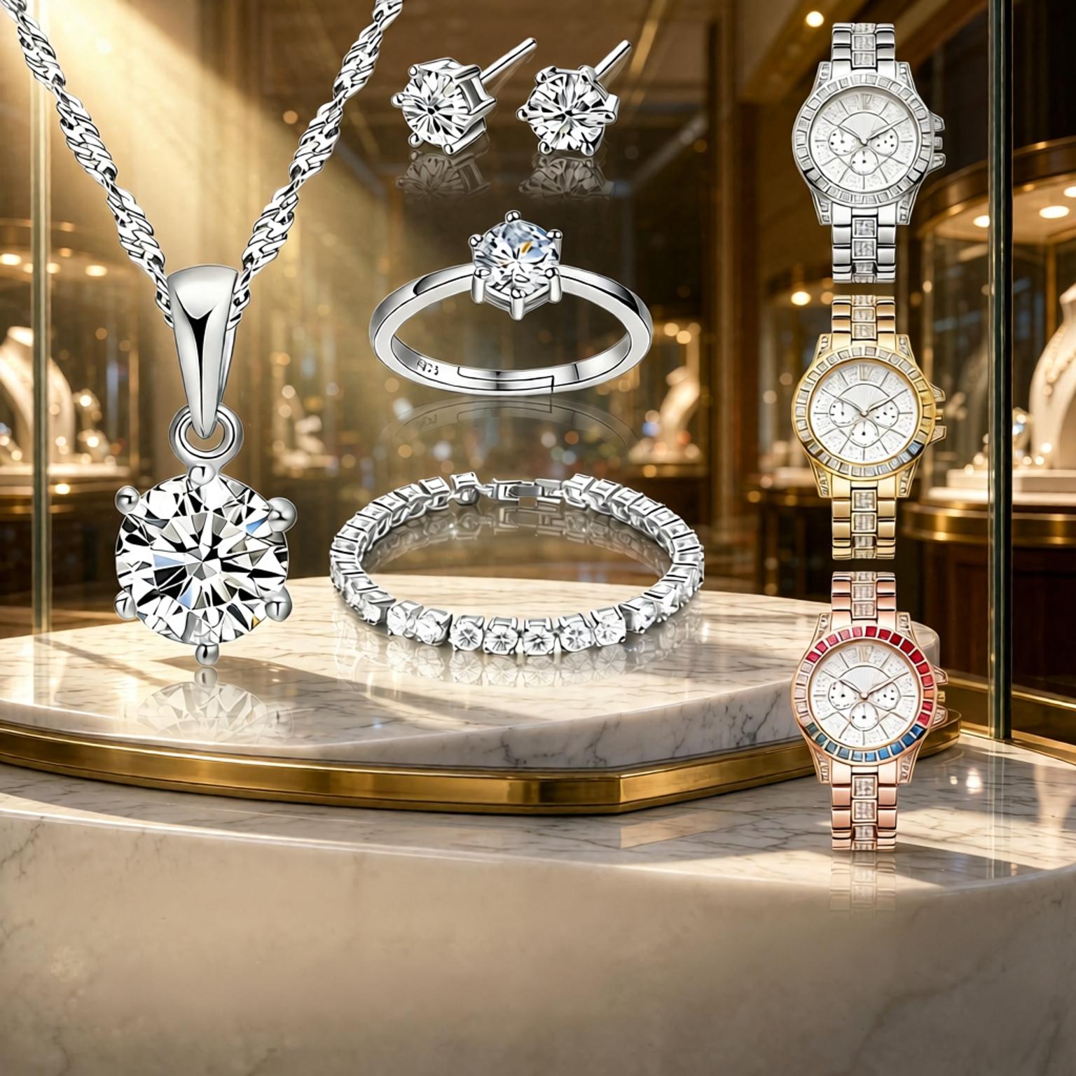 Luxuriöses 925 Sterling Silber – Best Jewelry Watches For Women Bewertung und Preis