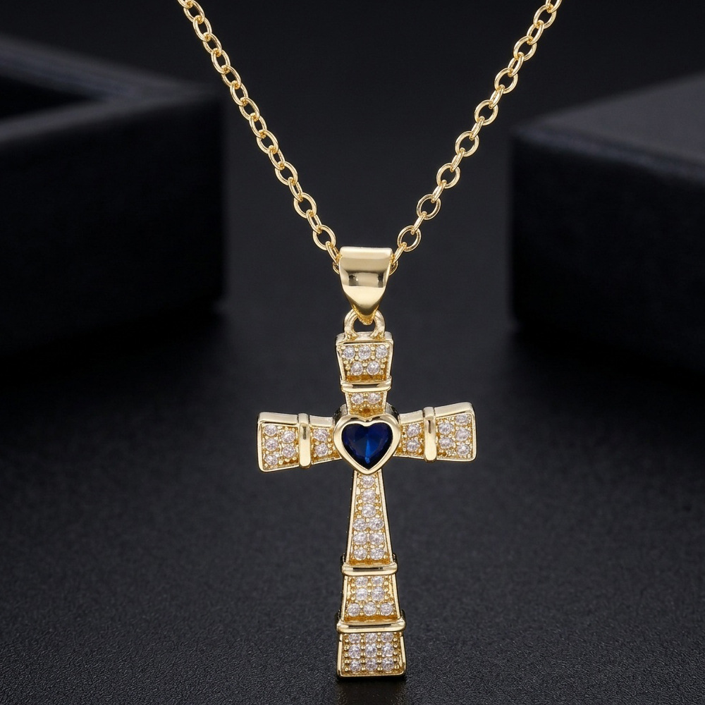Modische Halskette mit Kreuz-A – Crystal Choker Necklace Bewertung und Preis