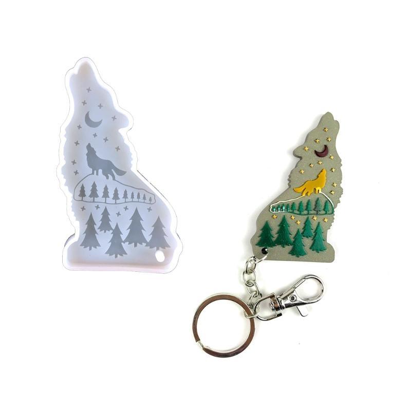 A52E Shiny Wolf Schlüsselbund  – Wolf Jewelry & Watches Tampa Bewertung und Preis