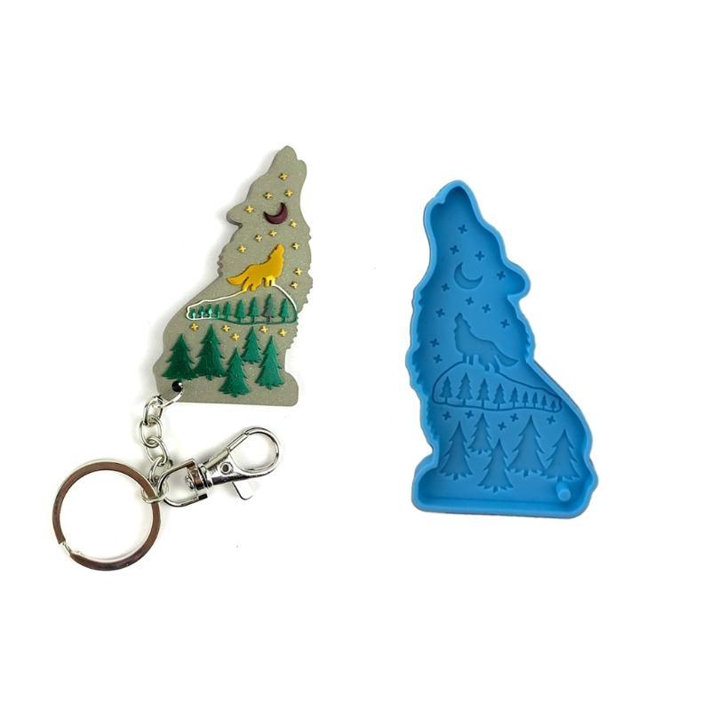 A52E Shiny Wolf Schlüsselbund  – Wolf Jewelry & Watches Tampa Bewertung und Preis