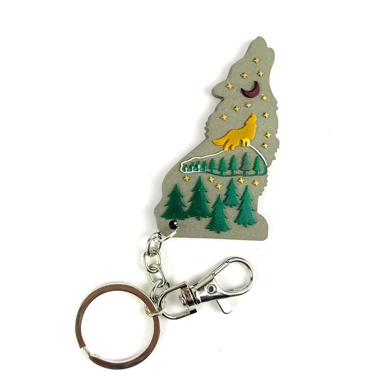 A52E Shiny Wolf Schlüsselbund  – Wolf Jewelry & Watches Tampa Bewertung und Preis