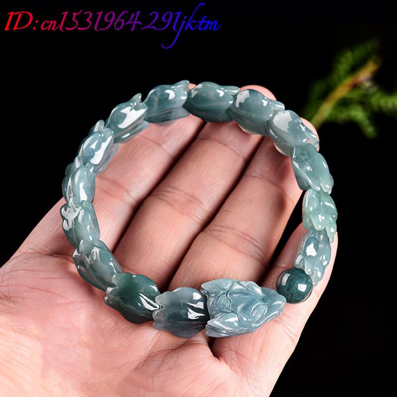 Blaues Burmesisches Jadeit-Dra – Jewelry & Watches Ltd Bewertung und Preis