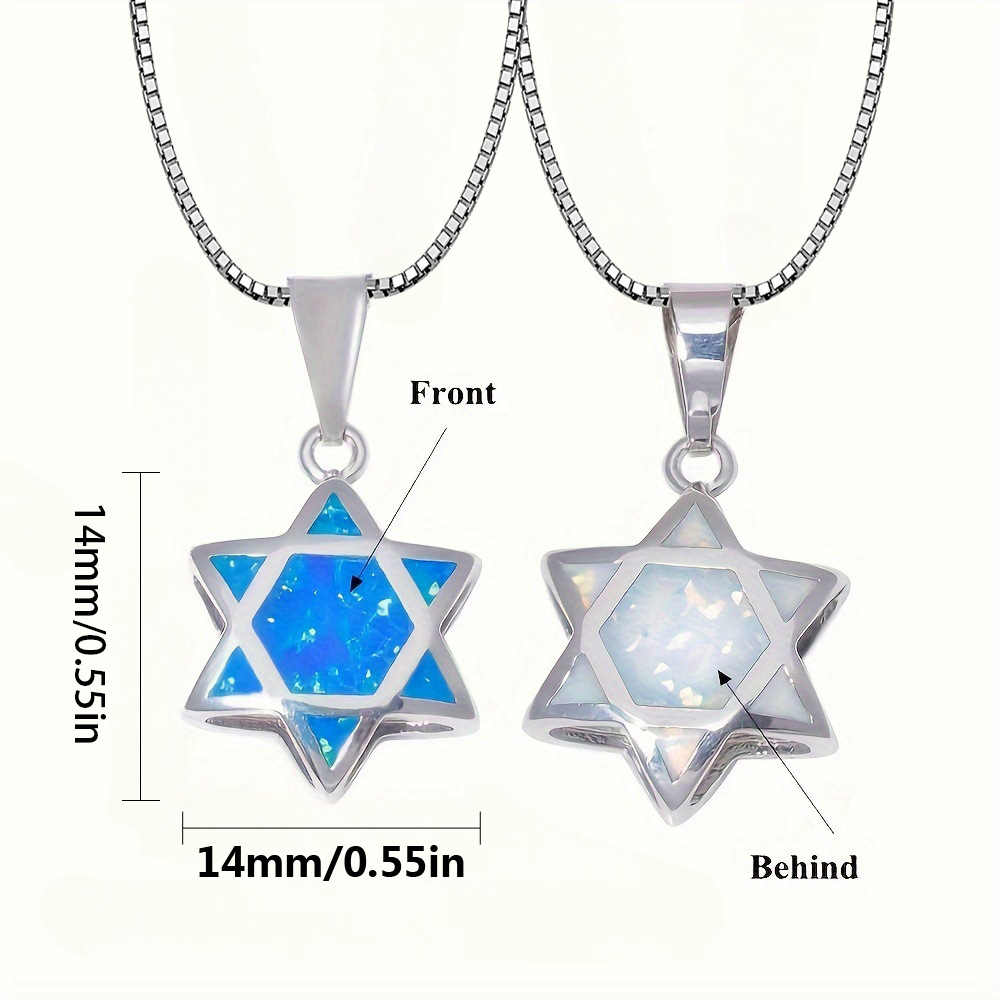 Davidstern Opal Anhänger Halsk – Jewelry & Watches Ltd Bewertung und Preis