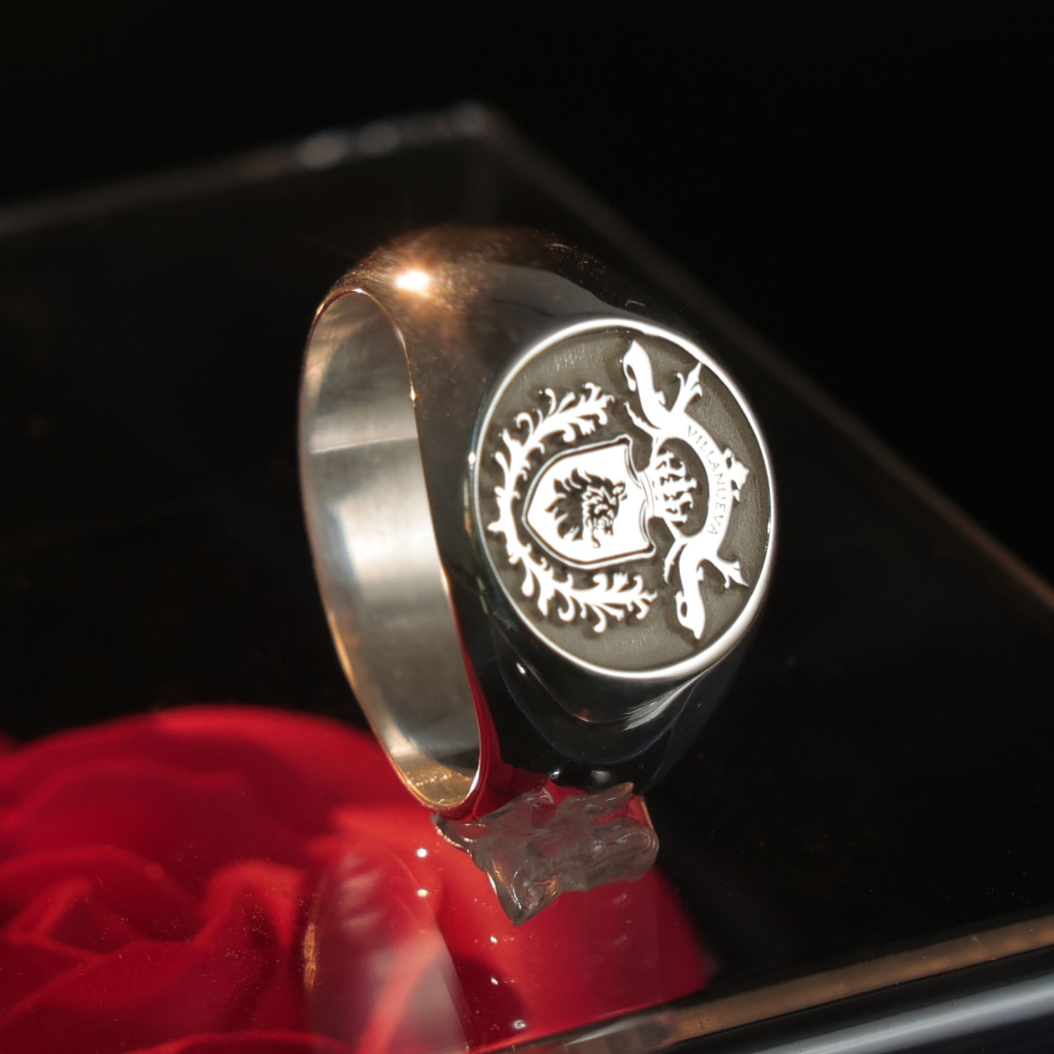 17mm runder Herrenring aus mas – Mens Signet Ring Bewertung und Preis