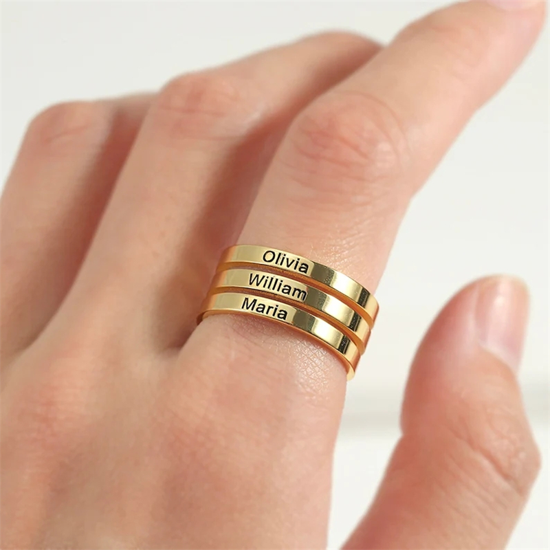 Personalisierte Edelstahl Grav – Couple Ring Set Bewertung und Preis