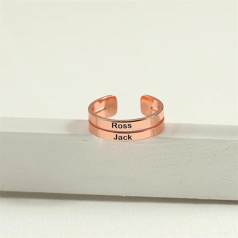 Personalisierte Edelstahl Grav – Couple Ring Set Bewertung und Preis